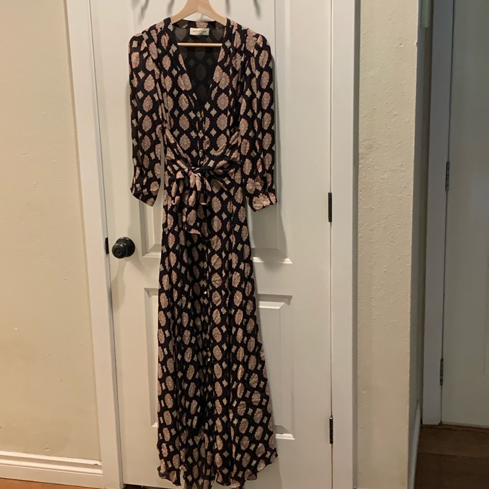 Nicholas Noura silk dress in Casablanca tile